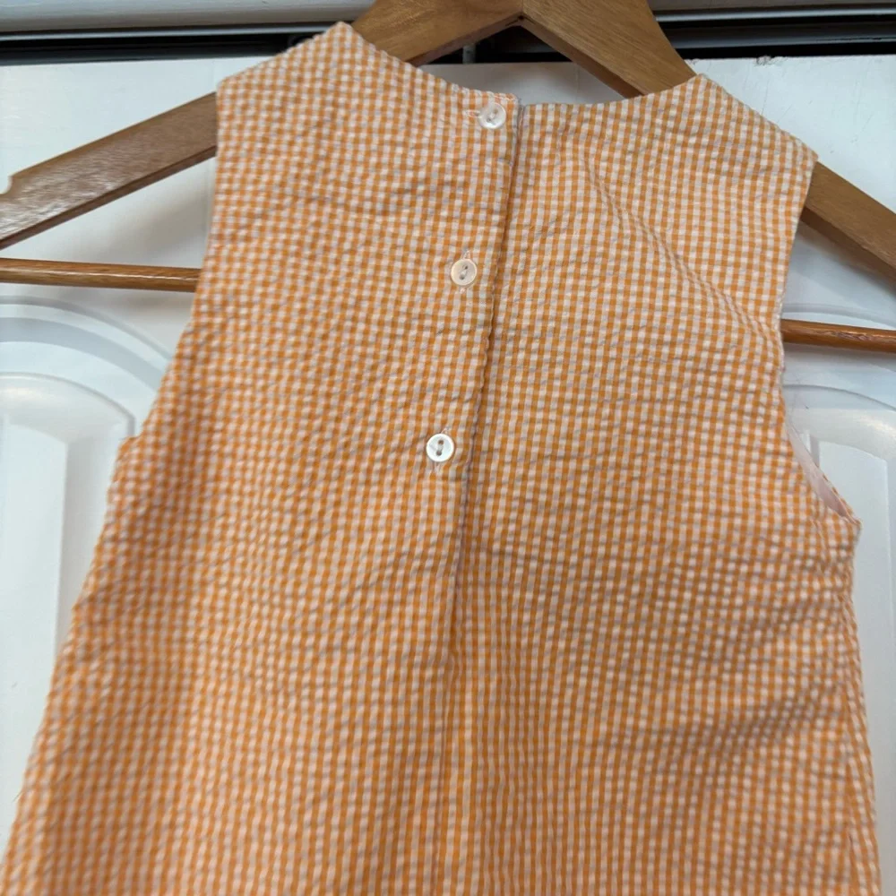 Simply Smock Red Truck Seersucker Romper‎ Size 18 Months